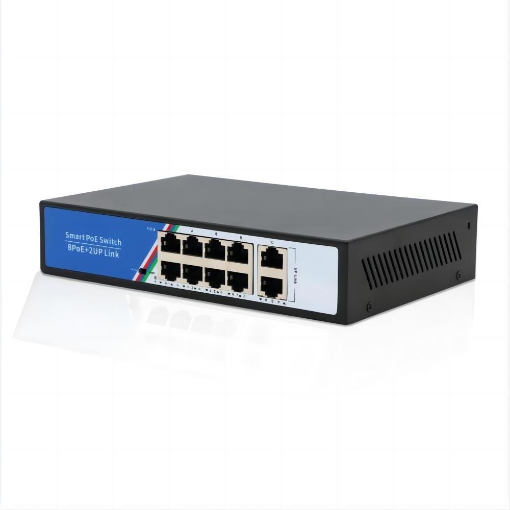 Factory OEM 8+2 Port 100M Poe Switch 15V 24V Passive POE Switch for IP Camera and CCTV System