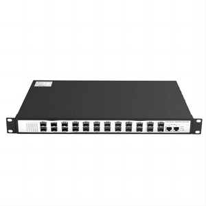 Factory OEM 1000M 24 Port Fiber Switch with 2 1000M RJ45 Port Gigabit SFP Switch for ISP IOT CCTV