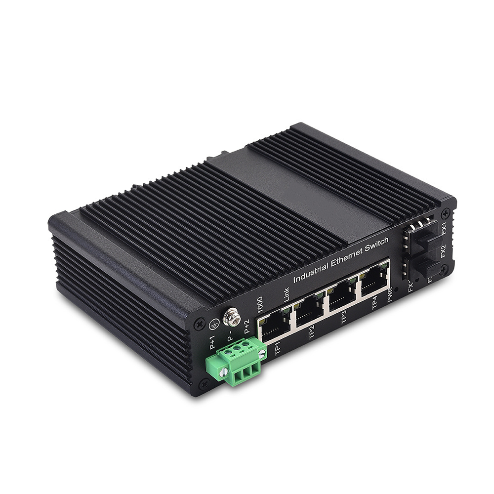 Factory OEM 4+2 Port 1000M industrial Poe Switch 4 Port Gigabit POE Switch for IP Camera and CCTV System