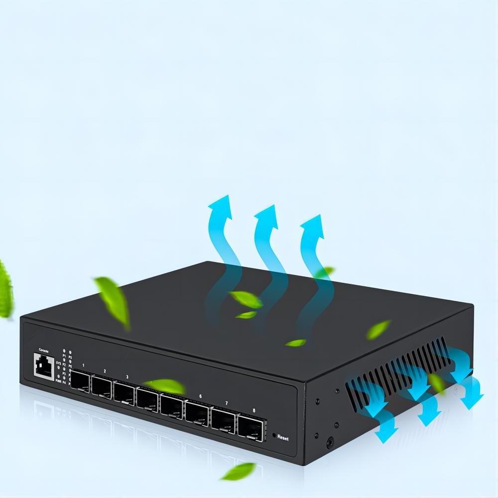 Factory OEM L3 Managed Ethernet Switch 10G Fiber Switch for Data Center Home Network ISP