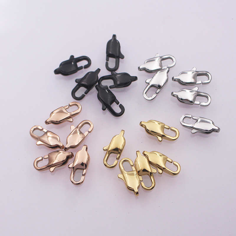 316L stainless steel jewelry clasps lobster clasp for DIY Bracelet Necklace Jewelry Chain