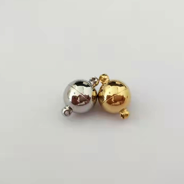 Factory wholesale stainless steel high quality ball shape Clasps for bead jewelry pearl necklace link clasp making