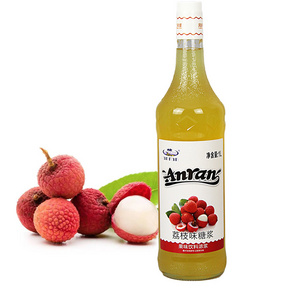 1L hot selling concentrate Litchi compound Enzyme syrup juice Nature flavor for soft drinks bubble tea drinks