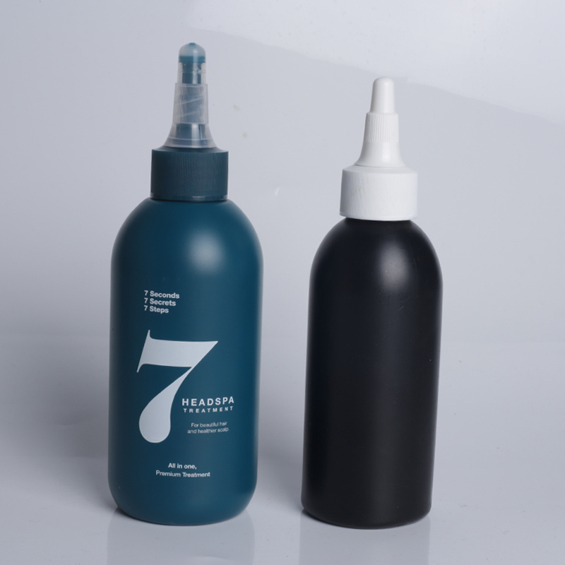 100ml 150ml 200ml HDPE Plastic Hair Oil Dye Easy Squeeze Applicator Packaging Bottle With Twist-open Dispensing Cap