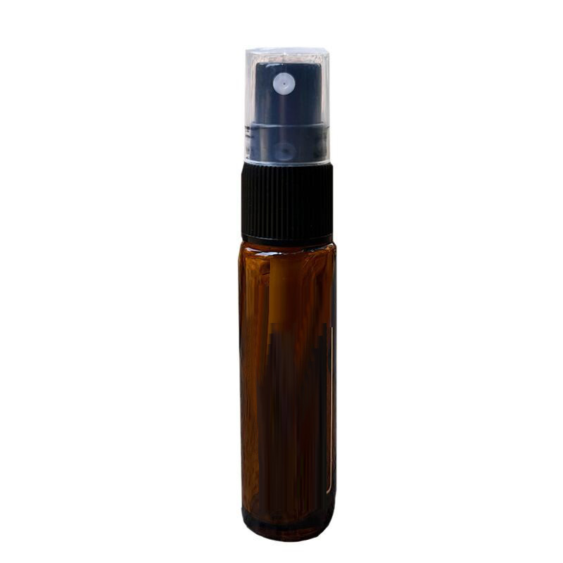 10ml Amber Glass Graduated Pump Spray Roller On Bottle Empty Brown Glass Eye Dropper Essential Oil Perfume Fluid Bottles