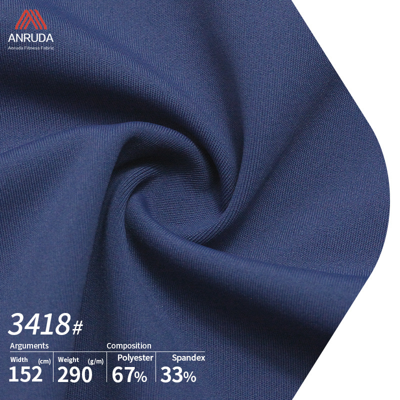 A3418 Eco-friendly coat leggings sportswear terylene woven polyester spandex fabric