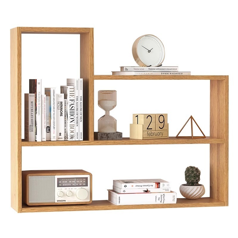 High quality Wall Mounted Wooden Wall Shelf Living Room Wooden Shelves bookshelf