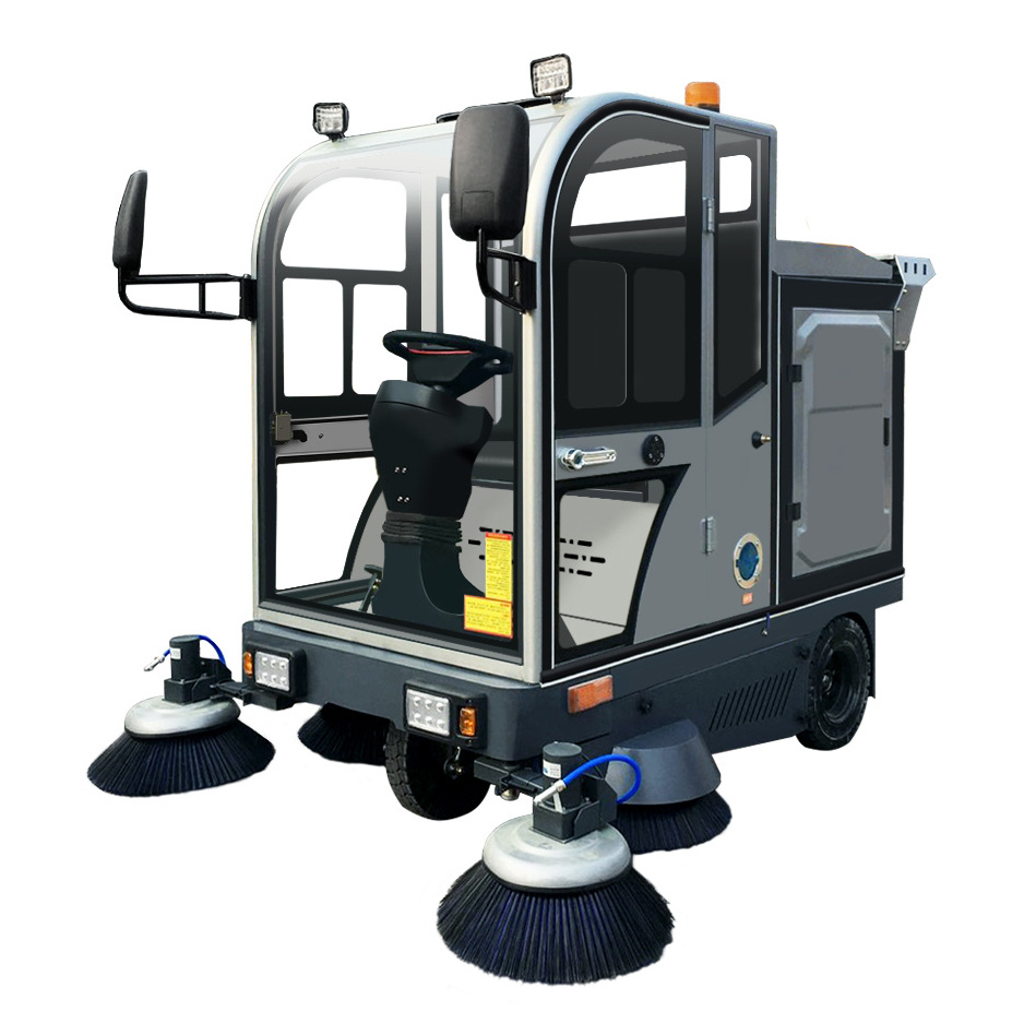 Fashion Design Of Easy Operated Ride On Electric Street Road Floor Sweeper