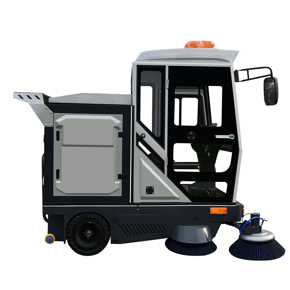 Fashion Design Of Easy Operated Ride On Electric Street Road Floor Sweeper