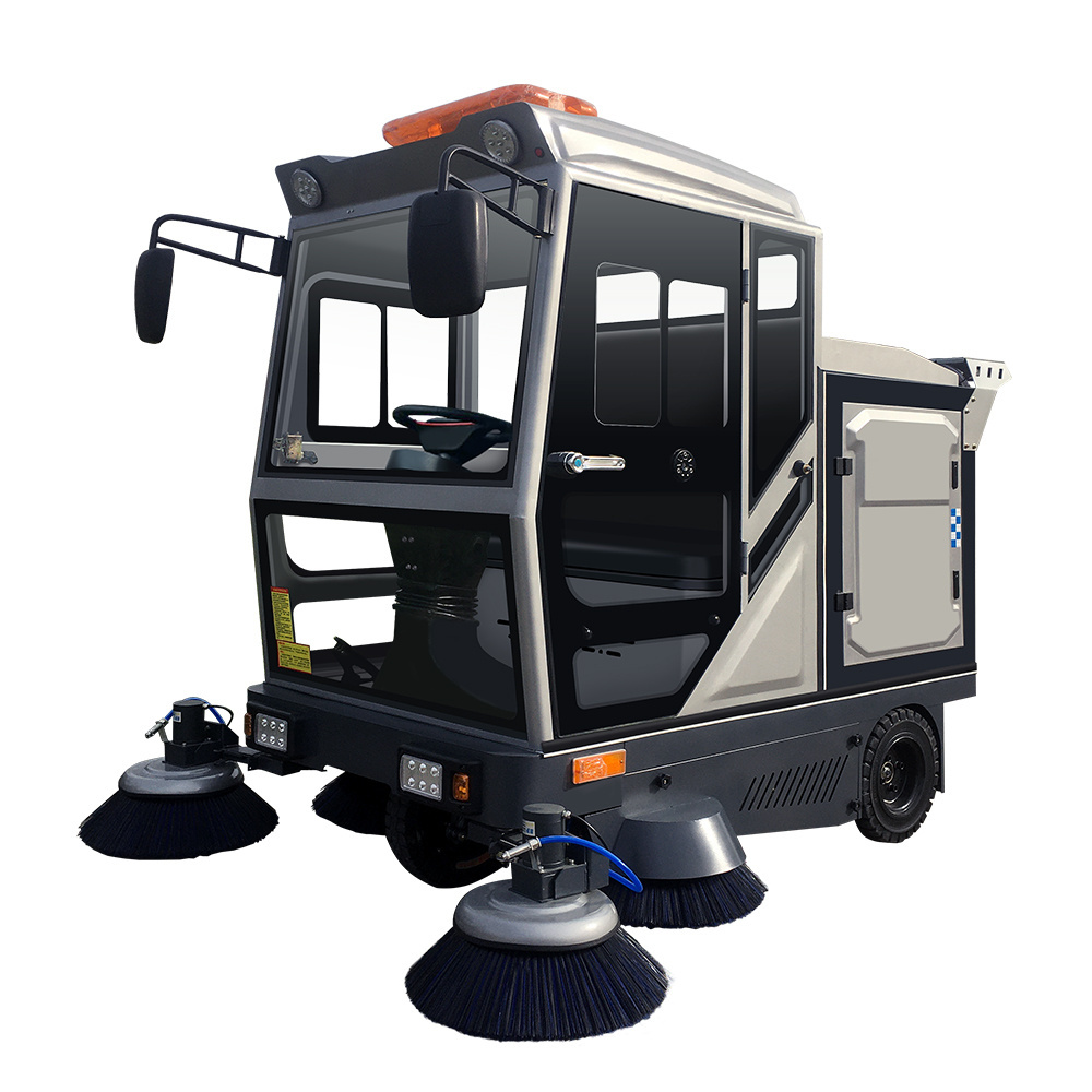 Fashion Design Of Easy Operated Ride On Electric Street Road Floor Sweeper