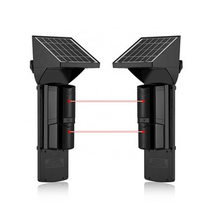 Solar wireless outdoor 2 beams active infrared  detector for perimeter security intrusion alarm