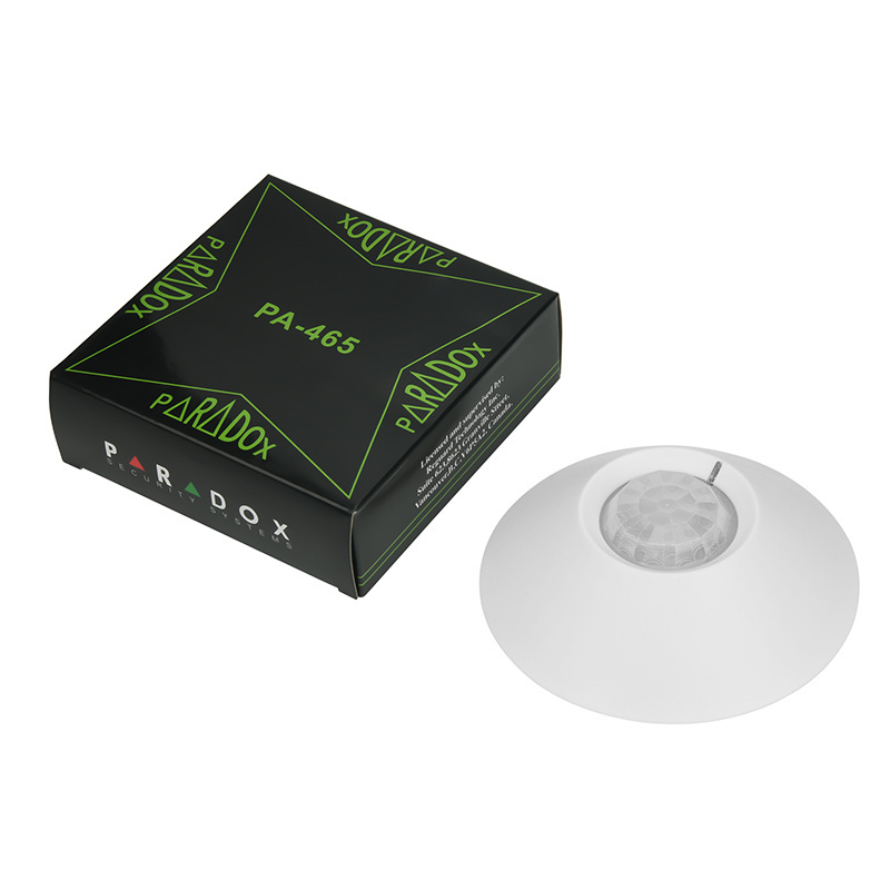 360 degree ceiling mounted wired PIR motion sensor NO,NC 9-16VDC 12m range infrared pir detector Paradox PA-465