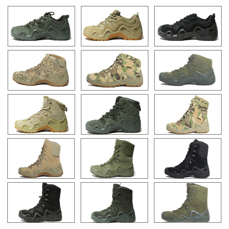 OBSHORSE Tactical Desert Boots Shoes Wholesale For Men Hiking Botas Tactic shoes Botas Combat Boots