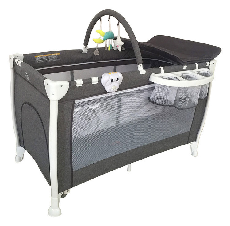 Wholesale Trend Nursery Center Kid Bedside Travel Cot Crib Baby Bed Play Portable Baby Playard kids playpen