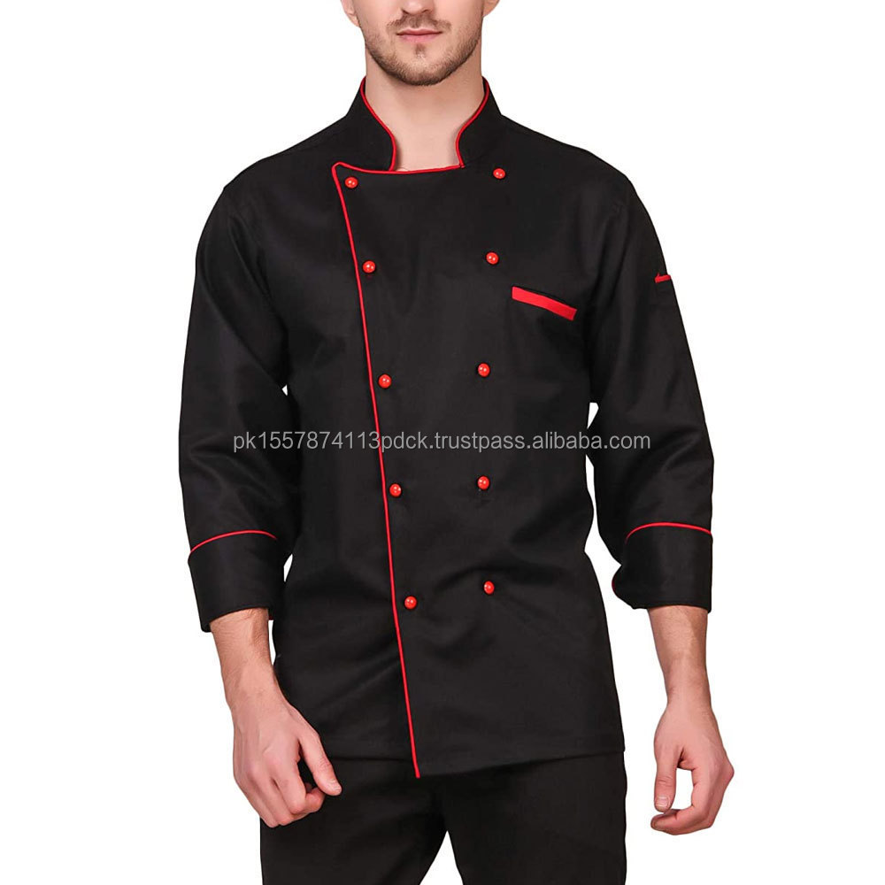 High Quality Long Sleeves Chef Uniform Executive Chef wear Jackets and Pants set Kitchen Uniform for men