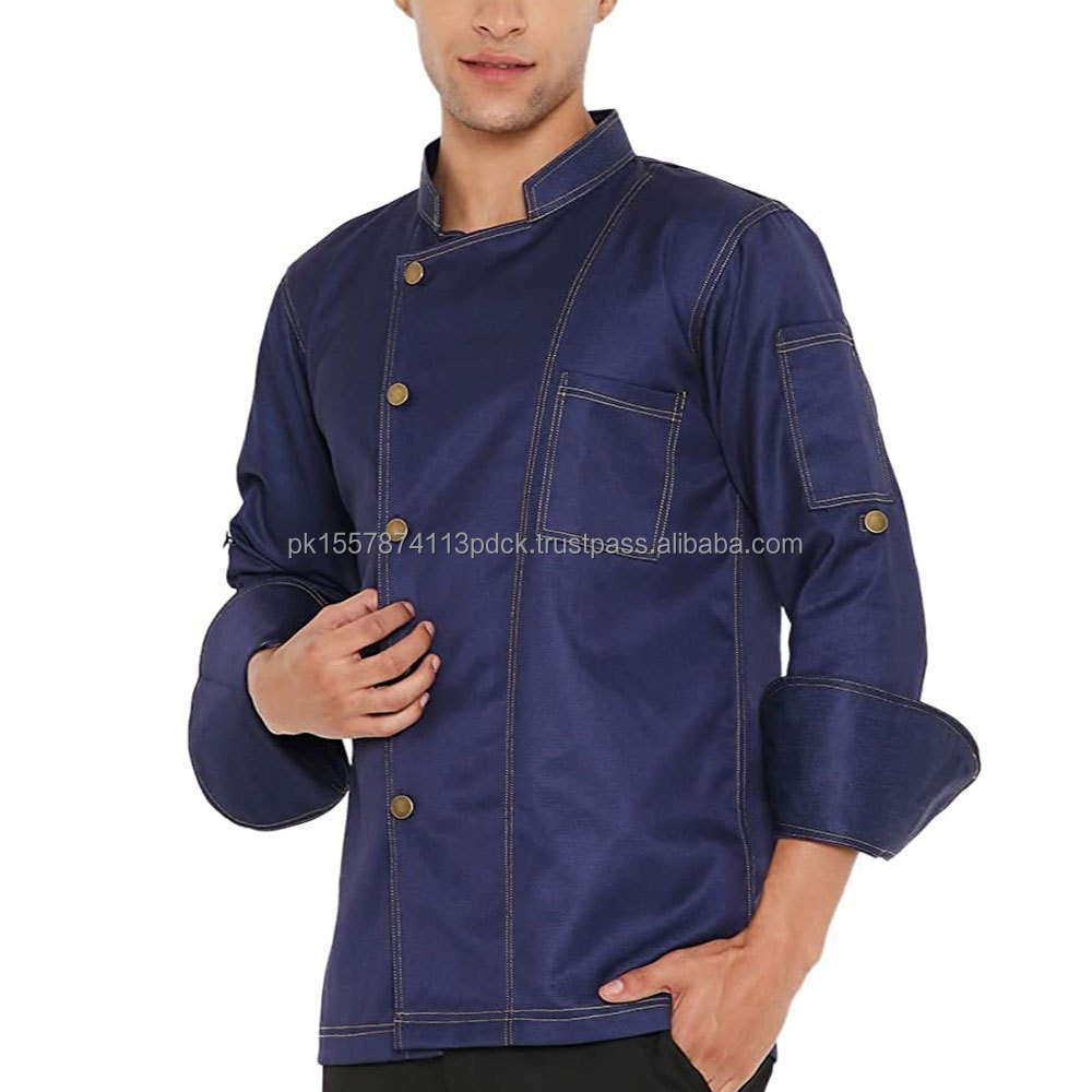 High Quality Long Sleeves Chef Uniform Executive Chef wear Jackets and Pants set Kitchen Uniform for men