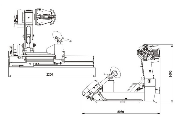 best price big tire changer/tyre fitting machine for heavy truck