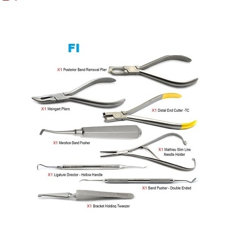 Orthodontic Instruments Set Up Kit Orthodontic-Distal-Wire-Cutter Needle Holder dental instruments