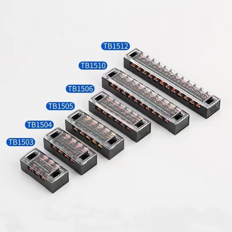 TB Series Fixed Terminal Blocks TB1506 Copper Wire Connectors Electric Screw Connector