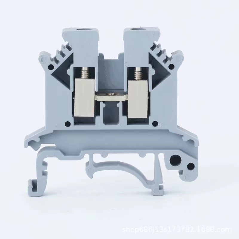 UK Series 1.5/2.5/4.0/6.0mm2 Screw din rail terminal block UK5N Brass combined terminal blocks 1000V