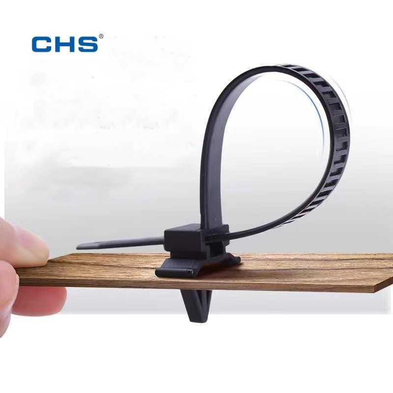 CHS 3.2*120mm Aircraft Nose Latch Type Nylon Cable Tie Push Mount Wings Self-Locking Nylon Cable Tie