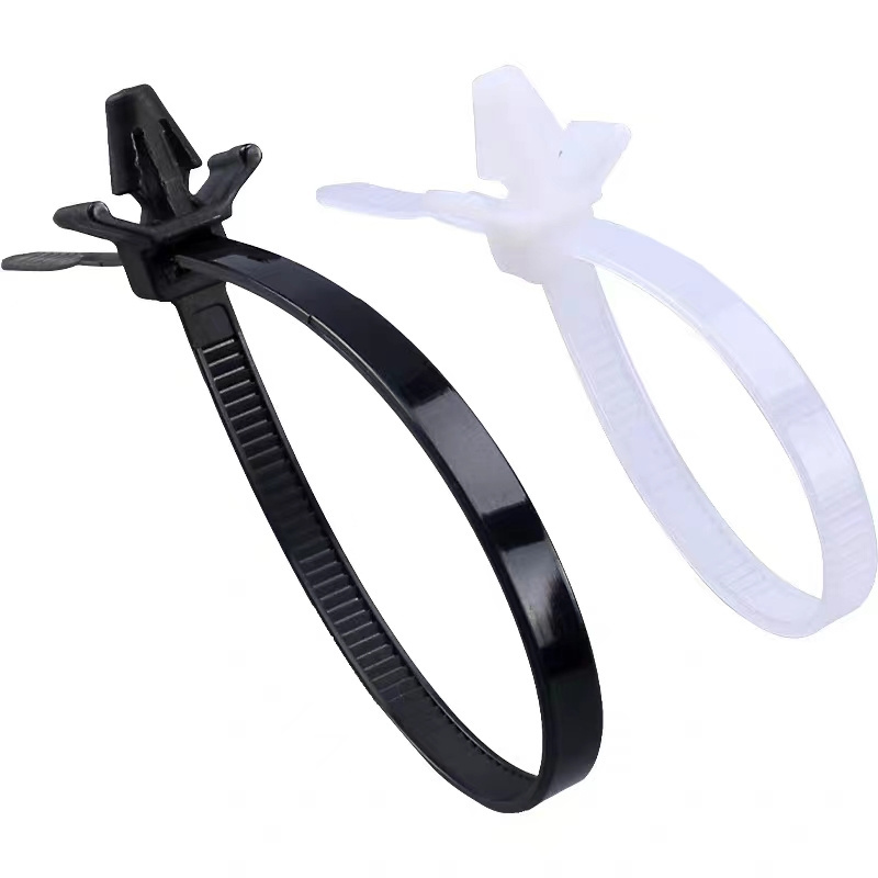 CHS 3.2*120mm Aircraft Nose Latch Type Nylon Cable Tie Push Mount Wings Self-Locking Nylon Cable Tie