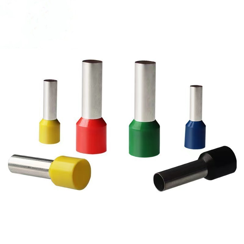 Electrical Wire Crimp Connectors VE0508~VE2508 Insulated Crimping Cable Tube Cord end insulated terminals