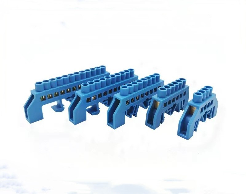 6P 8P 10P Brass Bridge Type terminal blocks screw fixed ground terminal block electrical earth terminal block