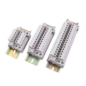 Nylon PA66 Plastic Electrical Universal UK terminal block UK-2.5B Feed Through Screw Din Rail Terminal Block terminal UK-95N