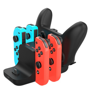 Portable 6 in 1 Charger Station Fast Charging Docking For Multiple Consola Nintendo Switch Series With Type C Cable