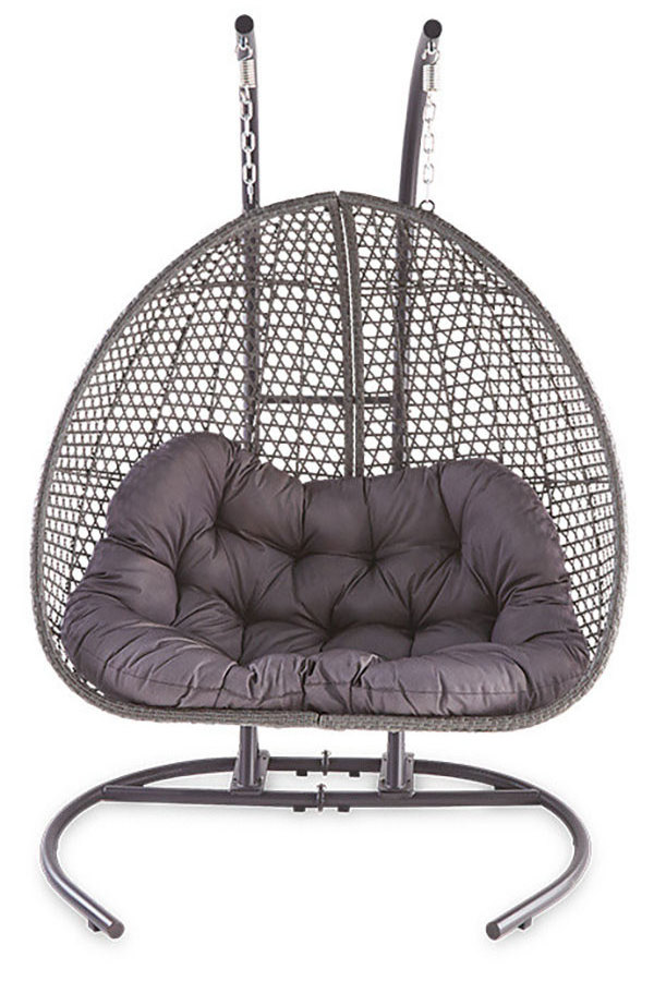 Larger version of sold-out hanging egg chair patio hanging rattan swing egg chair with stand made in Vietnam