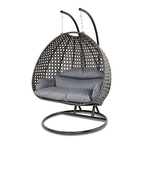 Larger version of sold-out hanging egg chair patio hanging rattan swing egg chair with stand made in Vietnam