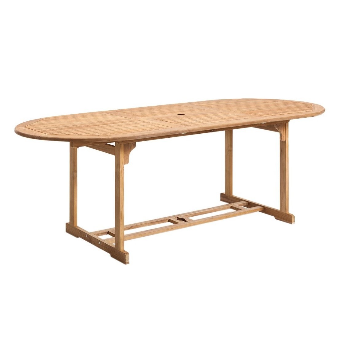 OVAL  FOLDING TABLE ACACIA/EUCALYPTUS HARDWOOD FOR OUTDOOR GARDEN AND INDOOR