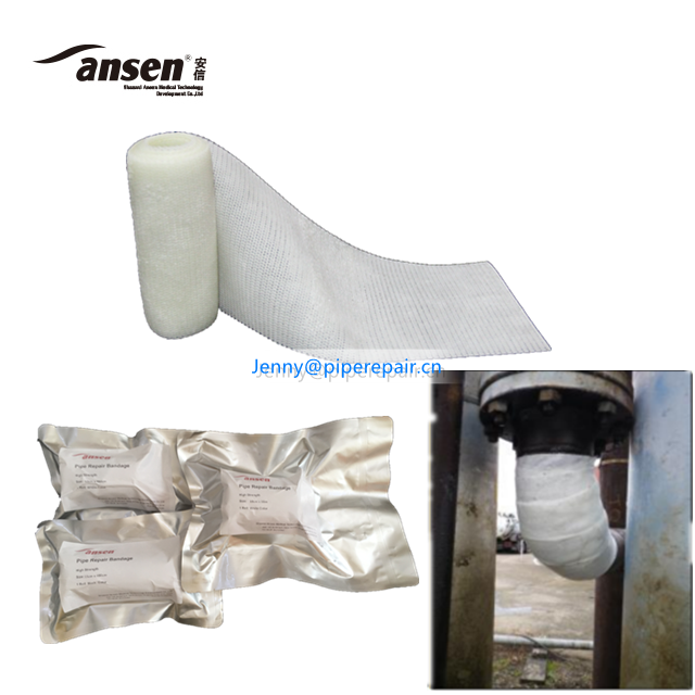 China factory Water Activated Polyurethane Resin water Pipe Repair wrap Bandage Anti leak rolled tape