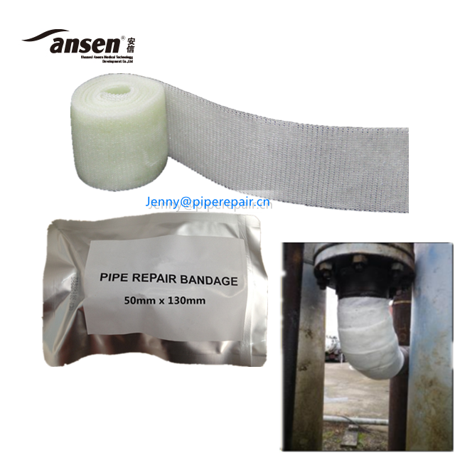 China factory Water Activated Polyurethane Resin water Pipe Repair wrap Bandage Anti leak rolled tape