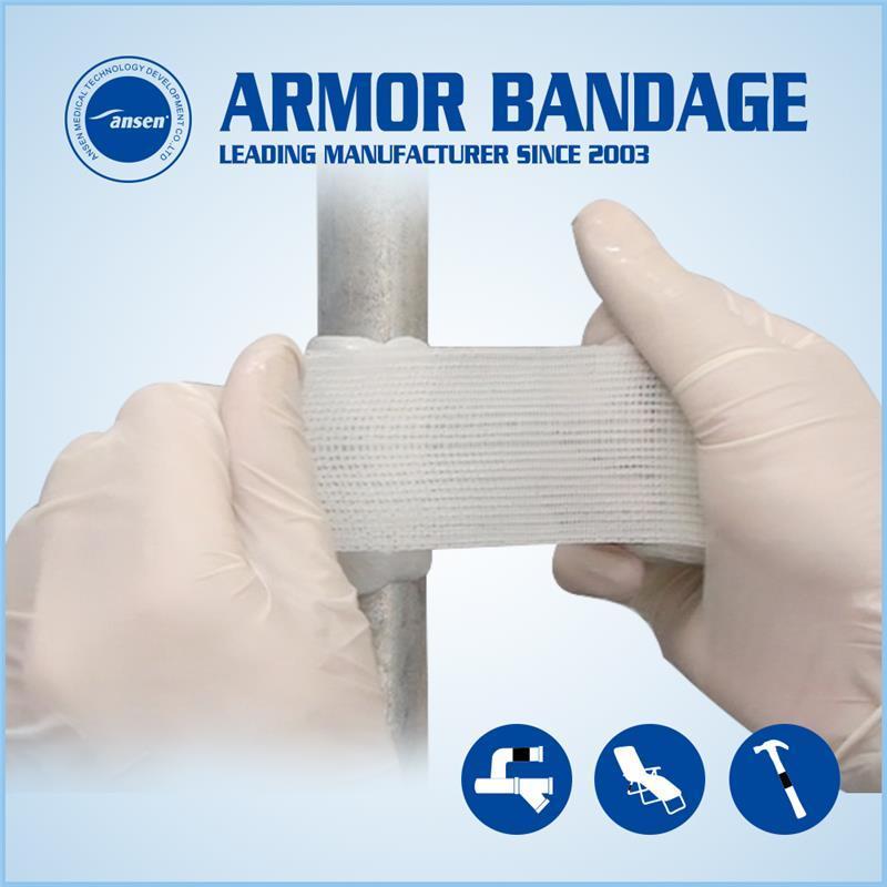 Industrial Armor Wrap Water Pipe Repair Bandage Mesh Wrap Fiberglass Anti Leak Pipe Tape