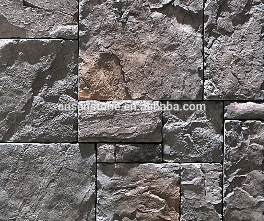 AS-NA7 Natural Stone Blue Quartzite slate, Dry Stack Stone Wall Cladding Stone Veneer, Stone Wall Cladding