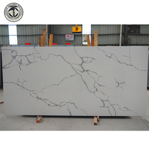 Calacatta quartz slabs white quartz countertops with black veins quartz stone slab