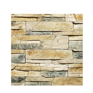 Natural Cheap Castle Stone Siding Exterior Stone Wall Cladding 3D Faux Decorative Panel Stone Veneer for garden