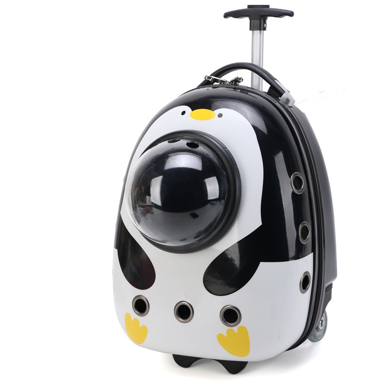 Pet Carriers Astronaut Cat bag Pet Draw BarTravel Box Trolley Case Pet Universal Wheel Luggage