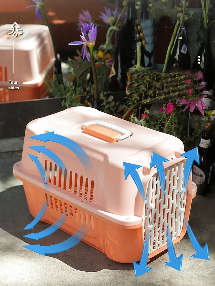 48*32*30cm Pet Travel Carrier Pet Air Box Travel Dog Transparent Pet Travel Box