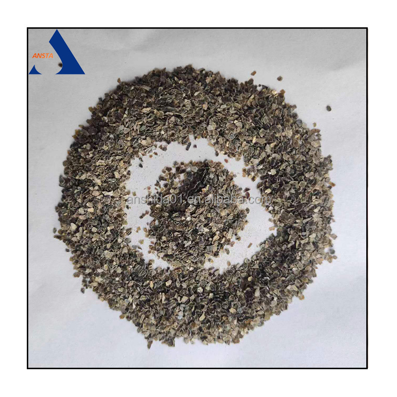 Hot Sale Best Quality  0.7-2mm Silver Vermiculite Flakes Crude Silver Vermiculite High Expansion Coefficient