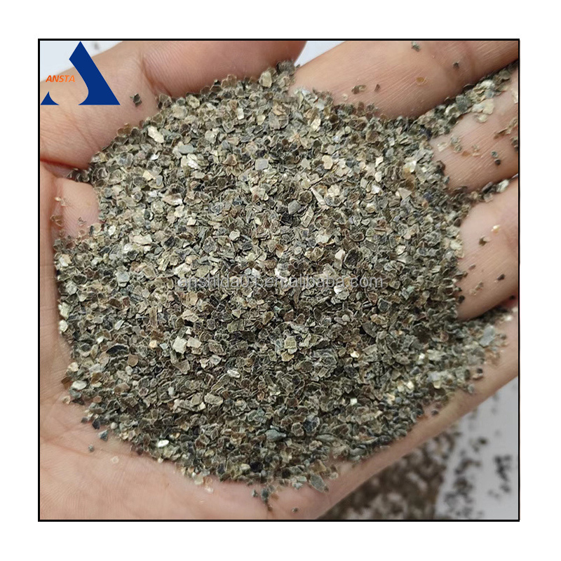 Silver Vermiculite Flakes Raw Silver Vermiculite Crude Vermiculite