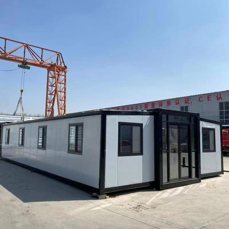 Granny Flat Wood grain 40 Ft 20 Ft Prefab Expandable Container House Living Mobile Prefabricated Villa Home