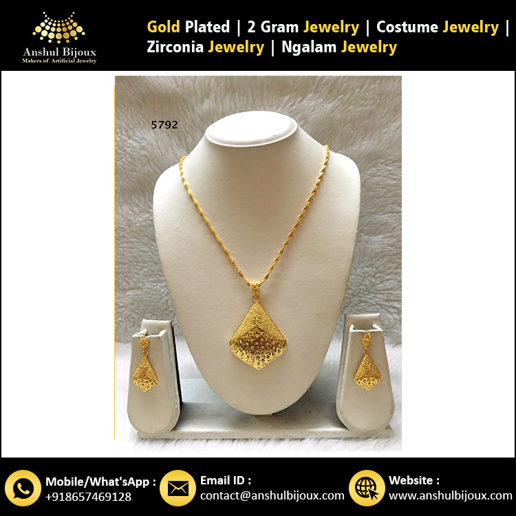 Bridal Gold Plated Beautiful Bijoux Designer Set African Bride Jewelry