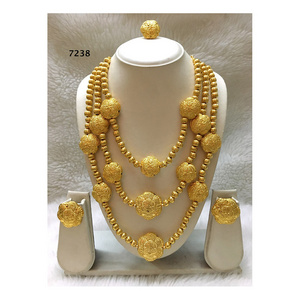 Bridal Gold Plated Beautiful Bijoux Designer Set African Bride Jewelry