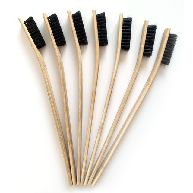 Engine compartment brush Small Multi-function Car Detailing Bamboo Handle Brushes Car Wheel Washing Brush