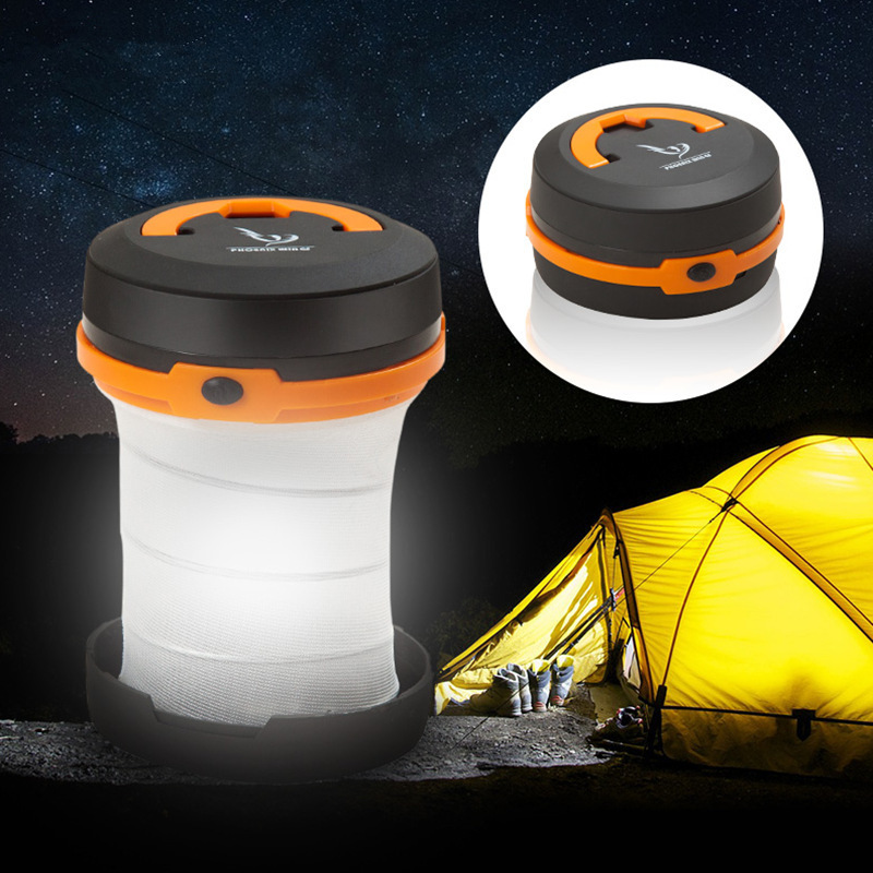 Folding Solar Camping Silicone Tent Camping Lamp Waterproof Collapsible Solar LED Lantern