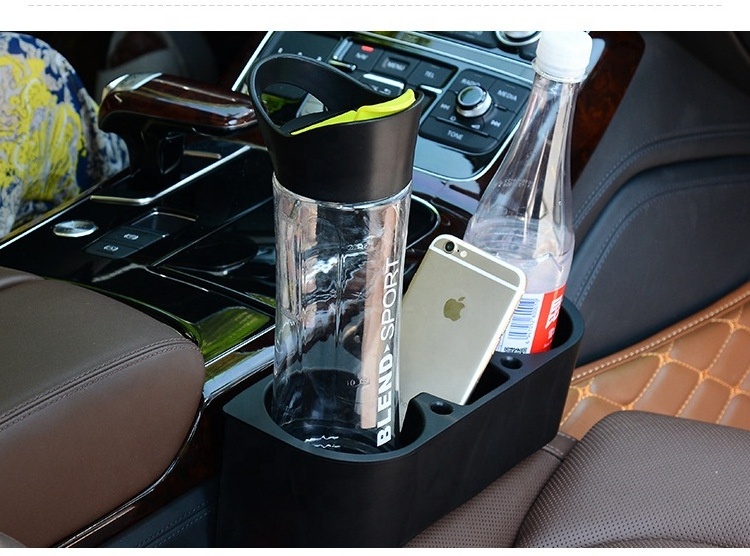 Plastic Car Gap Filler Console Side Pocket Car Seat Pocket Organizer Catcher for Cellphones Wallet Coin coffee cup holder