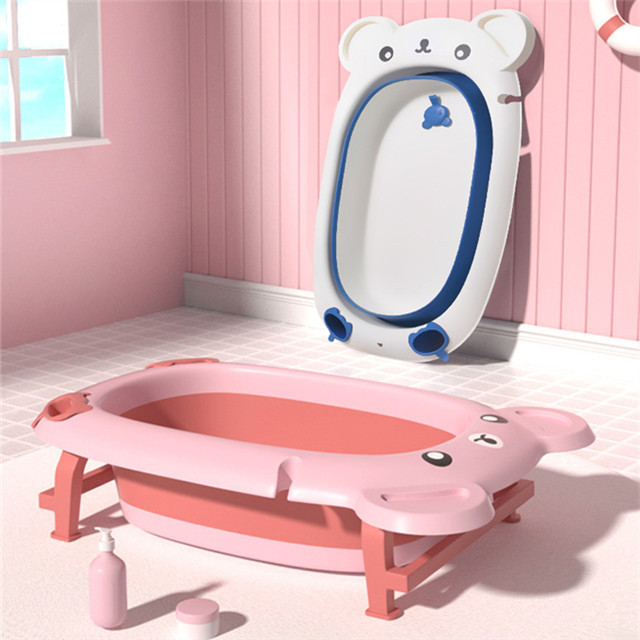 Portable Bathtub for babys  Foldable silicon SPA Soaking Standing Bath Tub for Shower Collapsible bath tub